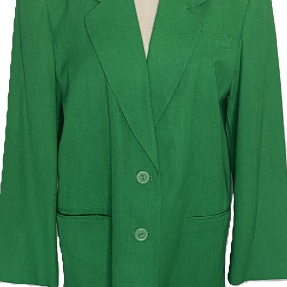 EUC Green Worthington Blazer sz 14P - Picture 3 of 10